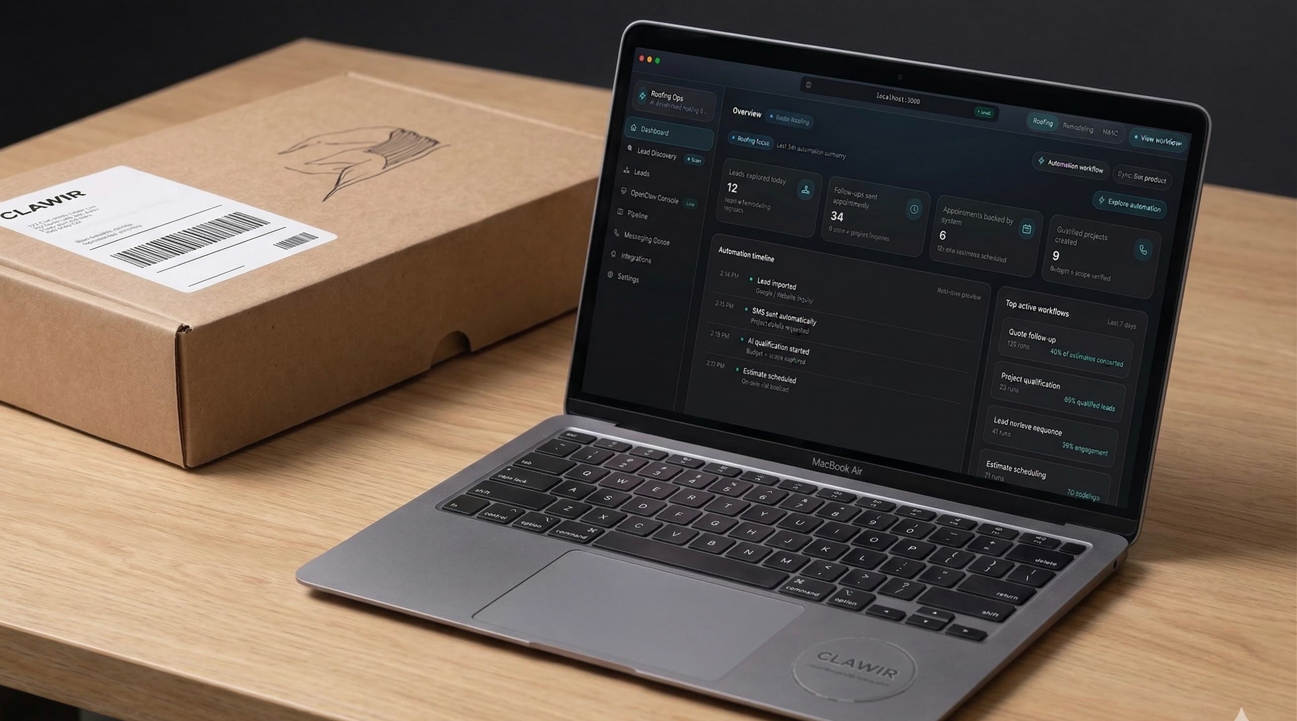 Your Clawir system, packaged and ready at your door